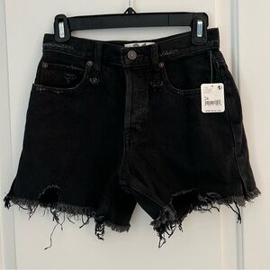 Free People Black Denim Shorts – Size 24 – New with Tags!
